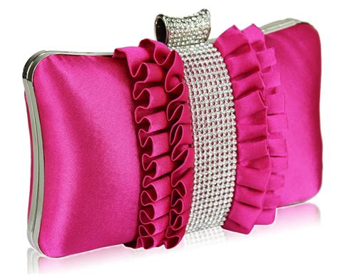 pink clutch evening bag